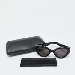 Pre Owned Balenciaga Black BB0073S Cat-Eye Sunglasses