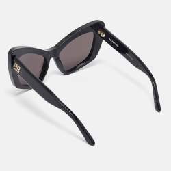 Pre Owned Balenciaga Black BB0293S Cat Eye Sunglasses