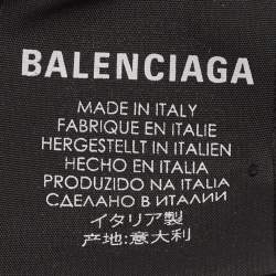 Pre Owned Balenciaga Blue Logo Embroidered Cotton Baseball Cap L