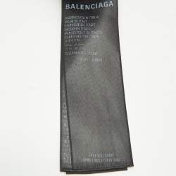 Pre Owned Balenciaga Black Jersey Opera Finger Gloves M