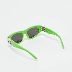 Pre Owned Balenciaga Green/Black BB0095S Dynasty D Frame Sunglasses