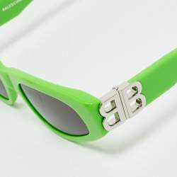 Pre Owned Balenciaga Green/Black BB0095S Dynasty D Frame Sunglasses