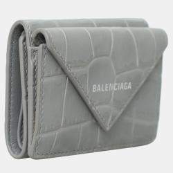 مملوكة مسبقًا محفظة بالنسياغا ميتي جلد مطوية ميني