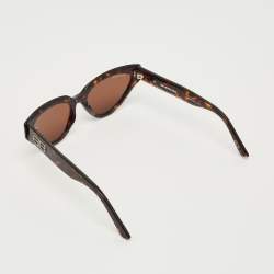 Pre Owned Balenciaga Tortoiseshell Brown BB0270S Cat Eye Sunglasses