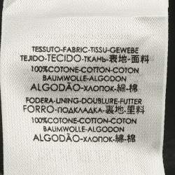 Pre Owned Balenciaga Black Logo Print Cotton Baseball Cap L