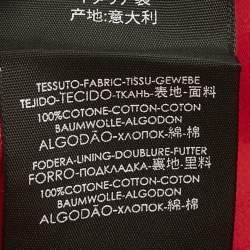 Pre Owned Balenciaga Red Logo Embroidered Cotton Baseball Cap L