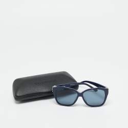 Pre Owned Balenciaga Blue Gradient BB0135SA Butterfly Sunglasses