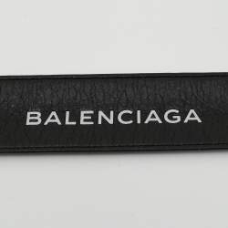 مملوكة مسبقًا سوار بالنسياغا جلد أسود سايكل