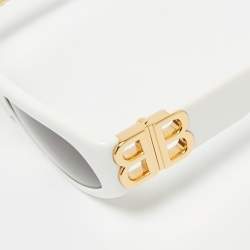 مملوكة مسبقًا نظارة شمسية بالنسياغا عين قطة Dynasty BB0095S سوداء/بيضاء