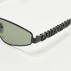 مملوكة مسبقًا Balenciaga Black BB0107S Logo Cat Eye Sunglasses