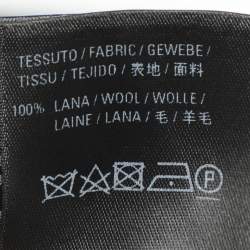 مملوكة مسبقًا وشاح بالينسياغا صوف أبيض/أسود