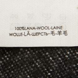 مملوكة مسبقًا Balenciaga Black/White Casmere Archetype Scarf