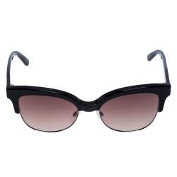 Pre Owned Balenciaga Black Gradient BA 144 Half Rim Sunglasses
