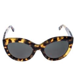 Pre Owned Balenciaga Brown Tortoiseshell Cateye Sunglaases