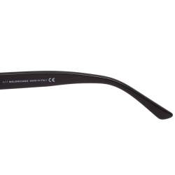 Pre Owned Balenciaga Brown Diagonal Logo Print Cat Eye Sunglasses