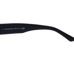 Pre Owned Balenciaga Black Logomania Square Sunglasses