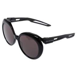 Pre Owned Balenciaga Black Tone/ Grey BB0024S Oversized Sunglasses