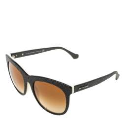 Pre Owned Balenciaga Black/Brown Gradient BA0024 04F Cat Eye Sunglasses