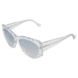 Pre Owned Balenciaga Clear Acetate BA 34 Bubble Sunglasses