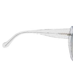 Pre Owned Balenciaga Clear Acetate BA 34 Bubble Sunglasses