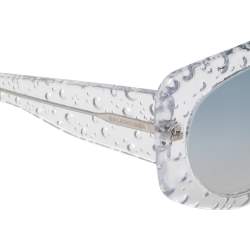 Pre Owned Balenciaga Clear Acetate BA 34 Bubble Sunglasses