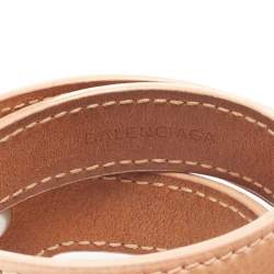 Balenciaga Giant Peach Leather Studded Triple Tour Bracelet M