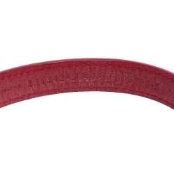 Pre Owned Balenciaga Arena Giant Red Leather Classic Triple Tour Bracelet S