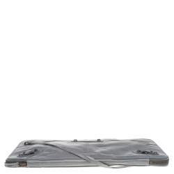 Balenciaga Grey Leather Laptop Case