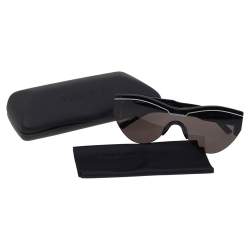 Pre Owned Balenciaga Black BB0004S Cat Eye Sunglasses