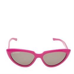 Pre Owned Balenciaga Pink/Grey BB0182S-003 Cat-Eye Sunglasses