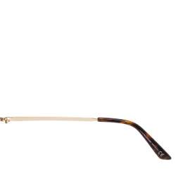 Pre Owned Balenciaga Gold/Brown Havana BA126 Cat Eye Sunglasses