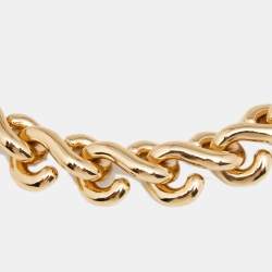Pre Owned Balenciaga Chain Link Gold-Tone Collar Necklace
