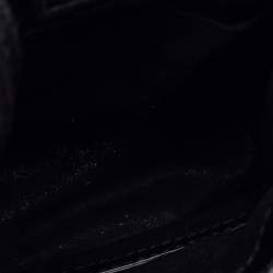 Balenciaga Black Leather Shopping Phone Holder Bag