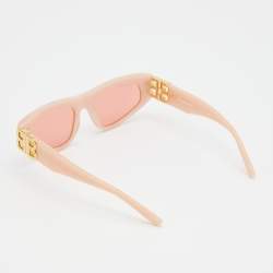 Pre Owned Balenciaga Pink/Rose Tinted BB0095S Dynasty D-Frame Sunglasses