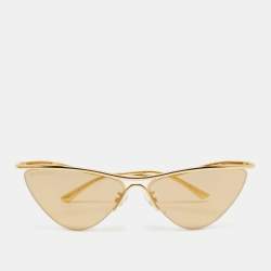 Pre Owned Balenciaga Yellow BB0093S Cat Eye Sunglasses