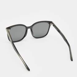 Pre Owned Balenciaga Black BB0018SK Square Sunglasses