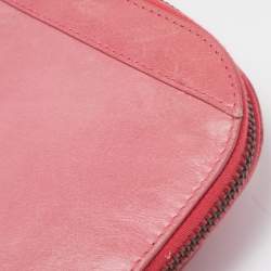 Balenciaga Pink Leather Arena Hardware Laptop Case