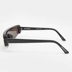 Pre Owned Balenciaga Black BB0003S Shield Sunglasses