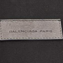 Balenciaga Ardoise Leather Arena Hardware Laptop Case