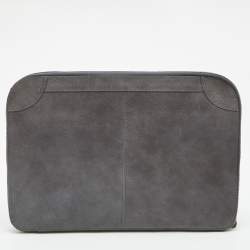 Balenciaga Ardoise Leather Arena Hardware Laptop Case