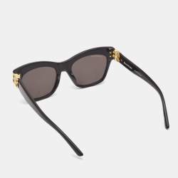 Pre Owned Balenciaga Black BB Logo Cat Eye Sunglasses