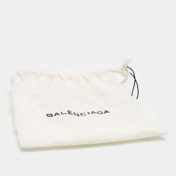 Pre Owned Balenciaga Arena Giant Green Leather Triple Tour Wrap Bracelet M