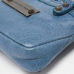 Balenciaga Blue Leather City Bag Charm