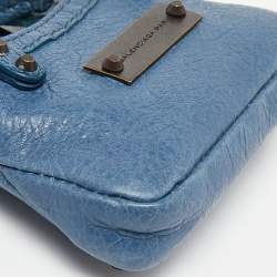 Balenciaga Blue Leather City Bag Charm
