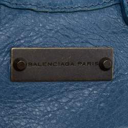 Balenciaga Blue Leather City Bag Charm
