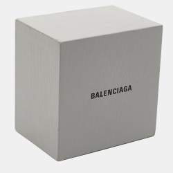 Pre Owned Balenciaga Crystals Silver Tone Earrings