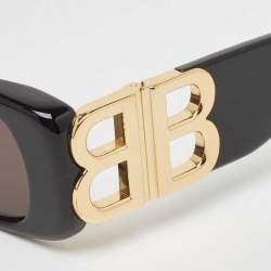 Balenciaga Black BB0096S BB Rectangular Sunglasses
