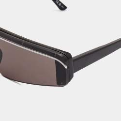 Balenciaga Black/White BB0003S Ski Reflection Shield Sunglasses