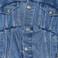 Pre Owned Balenciaga Blue Denim Jacket & Jeans Set M