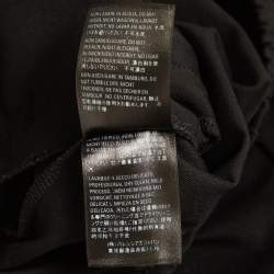 Pre Owned Balenciaga Black Contrast Trim Jersey Track Pants S